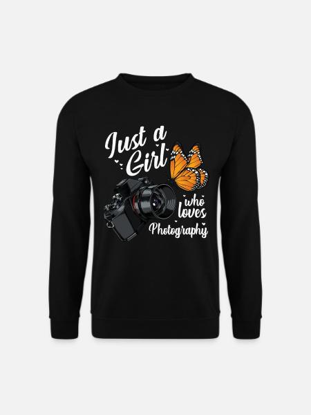 Only one girl loves photography - Unisex Sweatshirt - black
