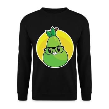 Poire - Sweat-shirt Unisexe - noir - Devant - Alina (178cm) & Michal (187cm)