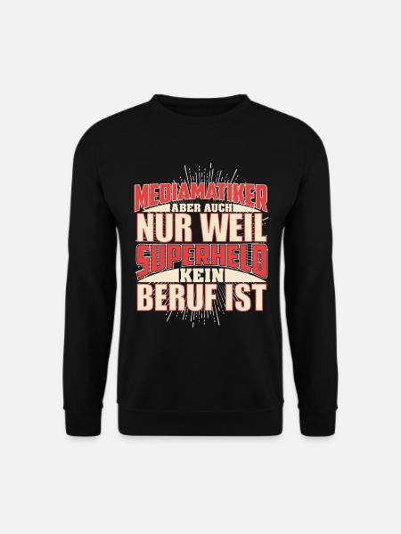 Mediamatiker Superheld - Unisex Pullover - Schwarz