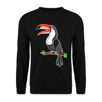 Toucan - Sweat-shirt Unisexe - noir - Devant - Alina (178cm) & Michal (187cm)