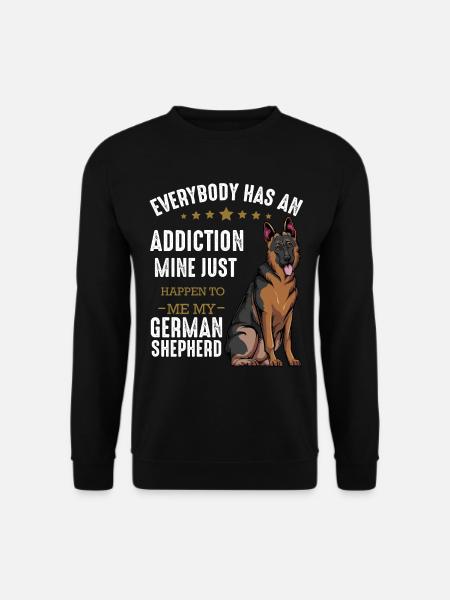 My Addiction: German Shepherd - Unisex Sweatshirt - black