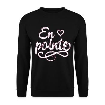 Ballet love - Unisex Sweatshirt - black - Front - Alina (178cm) & Michal (187cm)