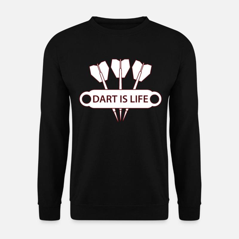 Dart is Life Dart Logo - Unisex Sweatshirt - black