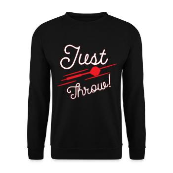 Darts darts - Unisex Sweatshirt - black - Front - Alina (178cm) & Michal (187cm)