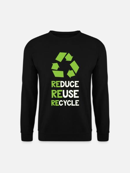Environmental protection recycling - Unisex Sweatshirt - black