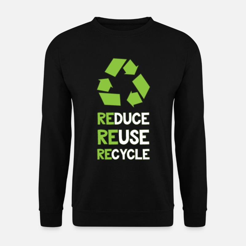 Environmental protection recycling - Unisex Sweatshirt - black