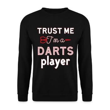 Darts darts - Unisex Sweatshirt - black - Front - Alina (178cm) & Michal (187cm)