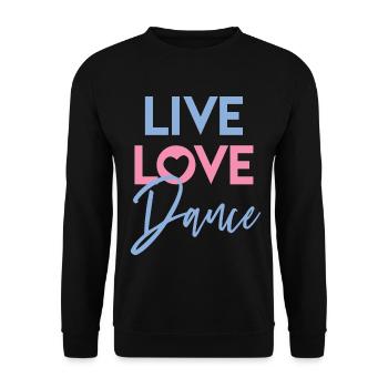 Dance - Unisex Sweatshirt - black - Front - Alina (178cm) & Michal (187cm)