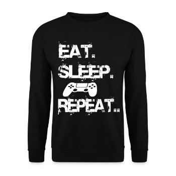 Gamer - Unisex Pullover - Schwarz - Vorne - Alina (178cm) & Michal (187cm)