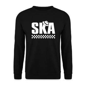 Ska Music Reggae Tea - Unisex Sweatshirt - black - Front - Alina (178cm) & Michal (187cm)
