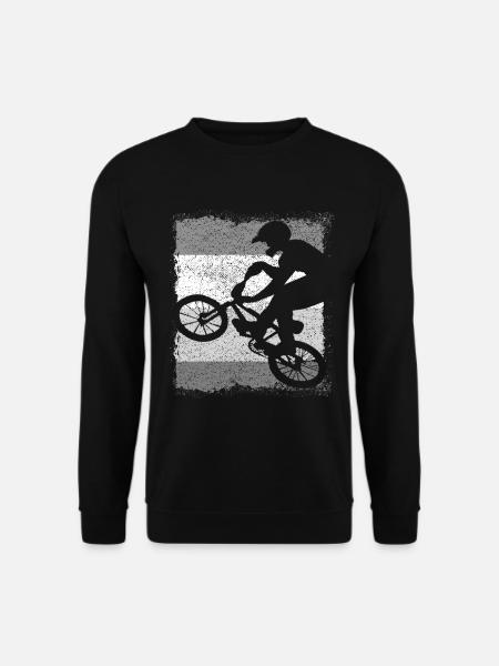 BMX Bike Fahrrad Rad Grau - Unisex Pullover - Schwarz