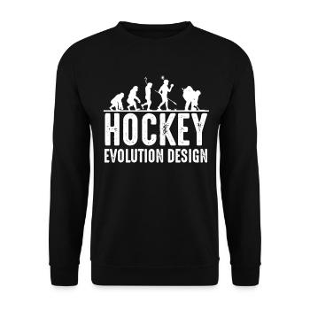Eishockey - Unisex Pullover - Schwarz - Vorne - Alina (178cm) & Michal (187cm)