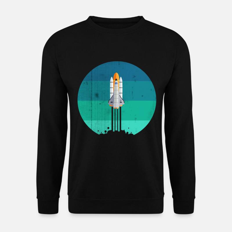 Space rocket rocket launch - Unisex Sweatshirt - black