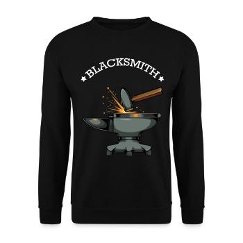 Étincelles et enclume de la forge - Sweat-shirt Unisexe - noir - Devant - Alina (178cm) & Michal (187cm)