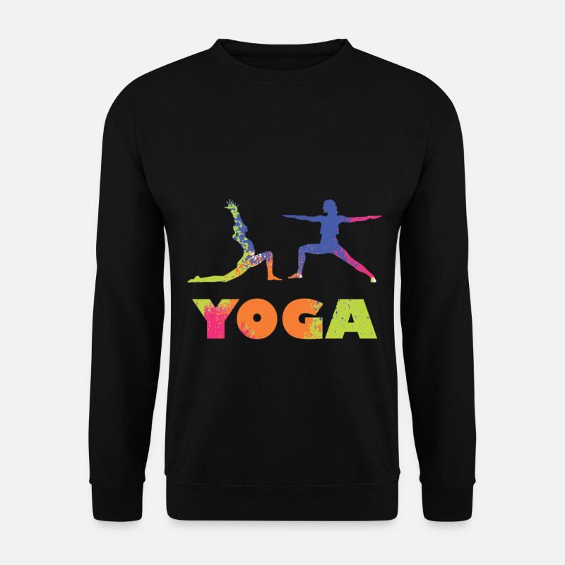 Yoga Farbe - Unisex Pullover - Schwarz