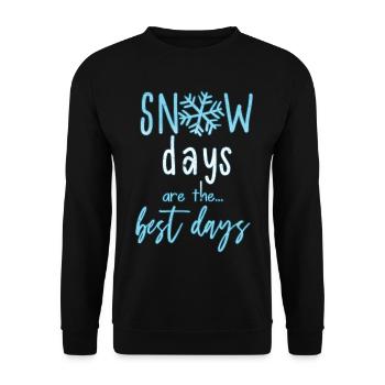 hiver - Sweat-shirt Unisexe - noir - Devant - Alina (178cm) & Michal (187cm)