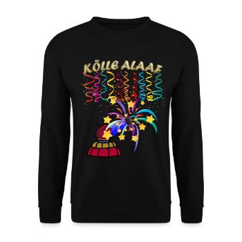 Kölle Alaaf - Kölner Karneval Fasching Rosenmontag - Unisex Pullover - Schwarz - Vorne - Alina (178cm) & Michal (187cm)