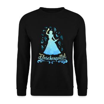 Bottle Putt - Bachelorettes JGA Princess - Unisex Sweatshirt - black - Front - Alina (178cm) & Michal (187cm)