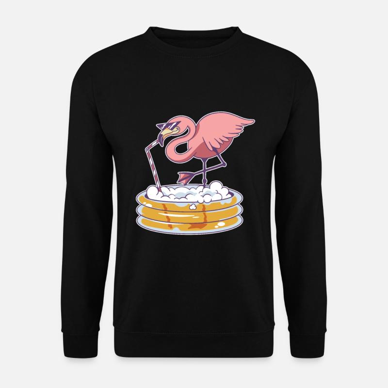 Flamingo Pool - Unisex Sweatshirt - black