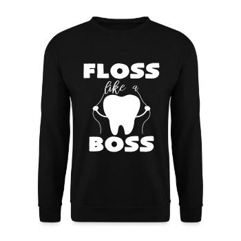 Flowed like a - Unisex Sweatshirt - black - Front - Alina (178cm) & Michal (187cm)