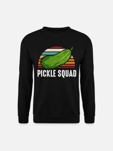 Pickle Squad Retro Sunset - Unisex Pullover - Schwarz