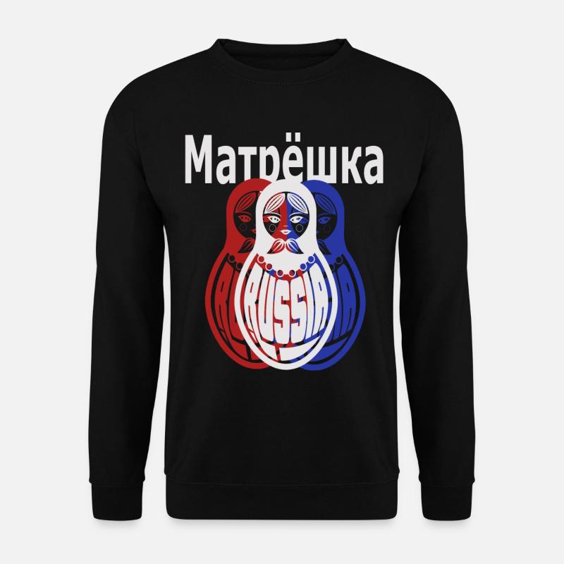 Matroschka, Russisch - Unisex Pullover - Schwarz