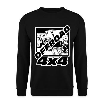 Offroad 4x4 - Offroader Truck - Offroad - Unisex Sweatshirt - black - Front - Alina (178cm) & Michal (187cm)