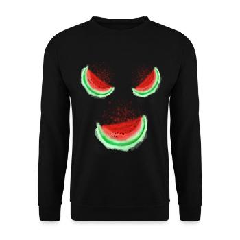 Melon Smile - Unisex Pullover - Schwarz - Vorne - Alina (178cm) & Michal (187cm)