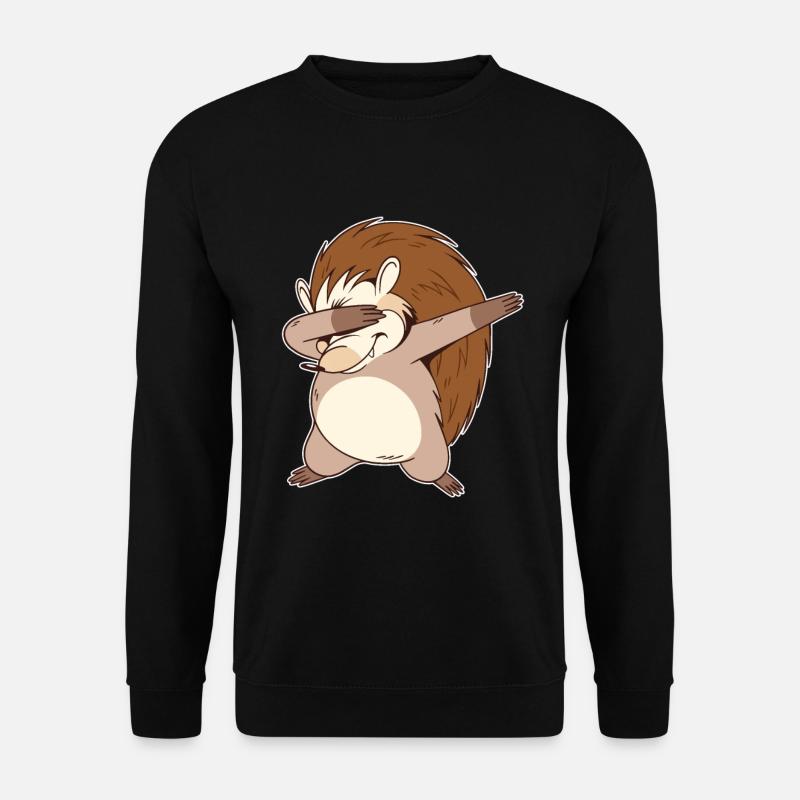 Dabbing hedgehog - Unisex Sweatshirt - black