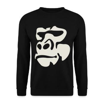 Gorilla - Unisex Pullover - Schwarz - Vorne - Alina (178cm) & Michal (187cm)