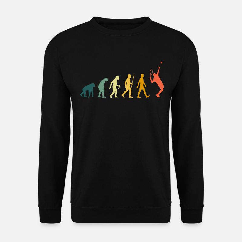 Tennis Evolution Retro - Unisex Sweatshirt - black