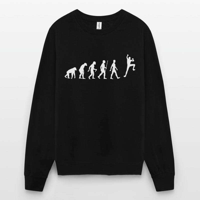 Klettern Evolution Bouldern Kletterer Unisex Pullover