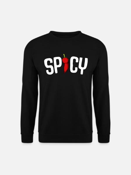 Spicy Pepper Typography - Unisex Sweatshirt - black