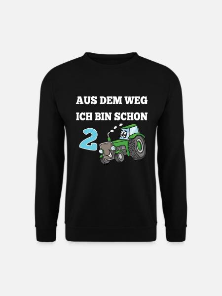 Aus dem Weg ich bin schon 2 Kindergeburtstag - Unisex Pullover - Schwarz