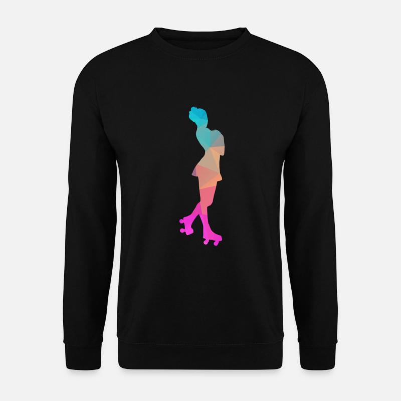 Conception abstraite de glace et de patins à roulettes - Sweat-shirt Unisexe - noir
