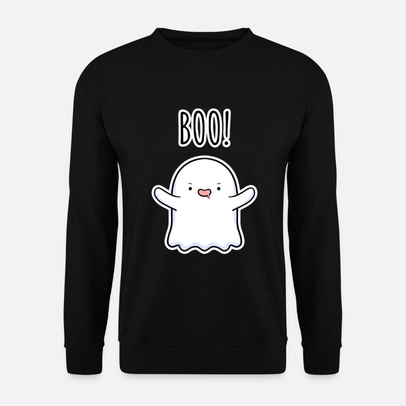 Boo Geist – Süßer Halloween Ghost - Unisex Pullover - Schwarz