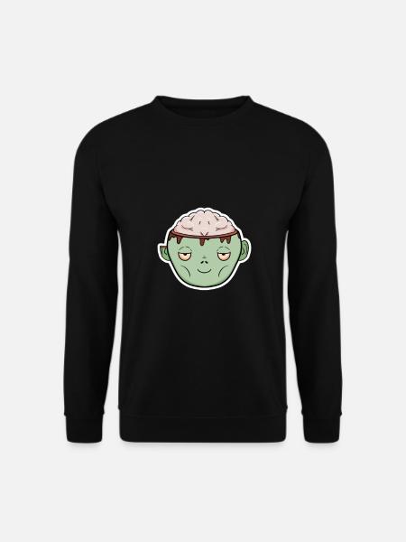 Zombie Brain in a Mug - Unisex Sweatshirt - black