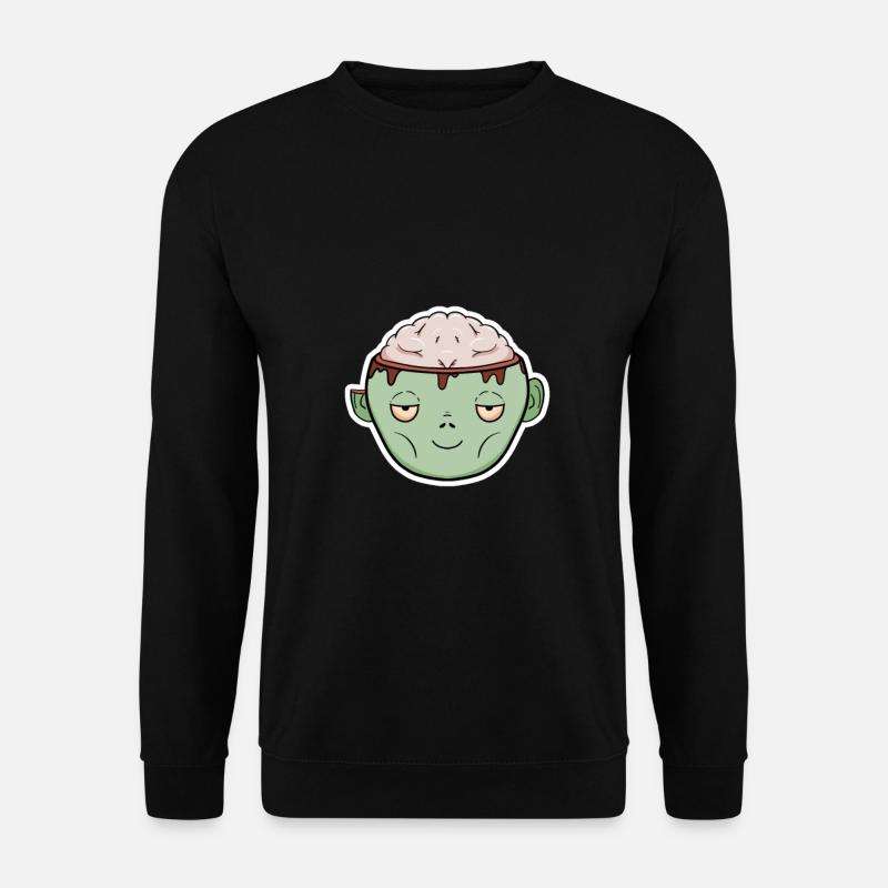 Zombie Hirn im Becher - Unisex Pullover - Schwarz