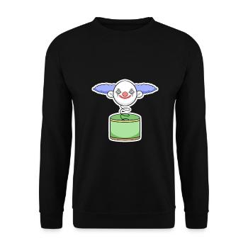 clown - Unisex Sweatshirt - black - Front - Alina (178cm) & Michal (187cm)