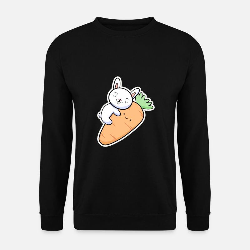 Carrot Rabbit - Unisex Sweatshirt - black