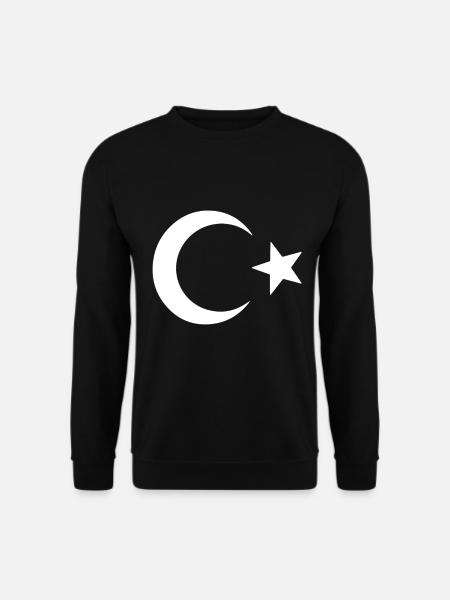 Stolz und Tradition – Türkei Flagge - Unisex Pullover - Schwarz
