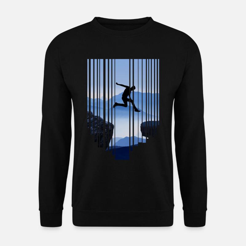 Parkour Sprung - Unisex Pullover - Schwarz