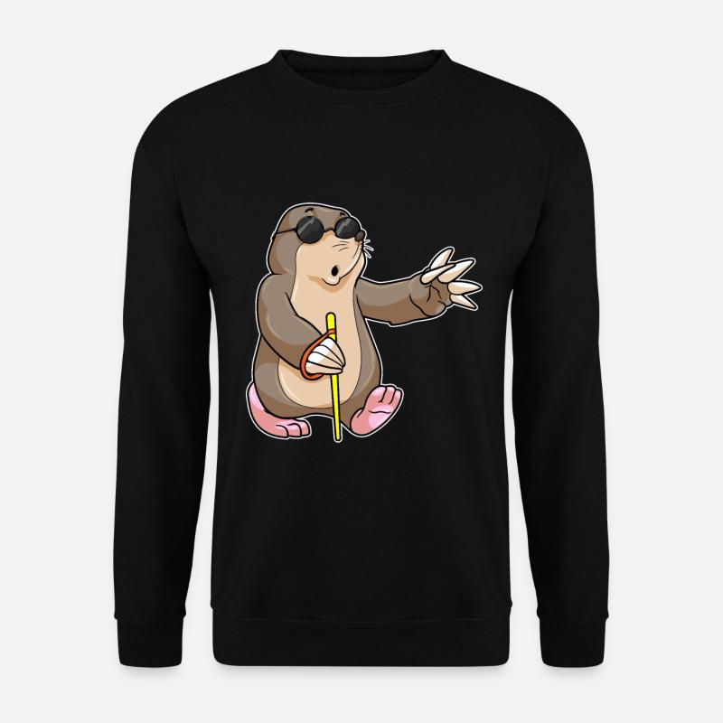 Lustiger Maulwurf  - Unisex Pullover - Schwarz