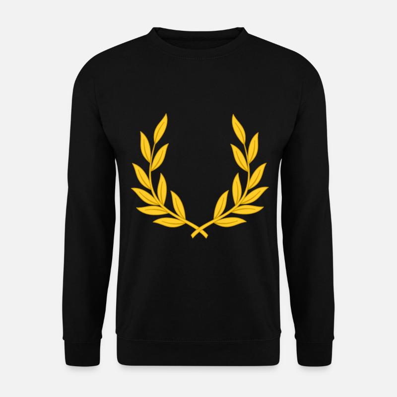 Lorbeerkranz Sieg Gewinnen Sport golden Sieg Siege - Unisex Pullover - Schwarz