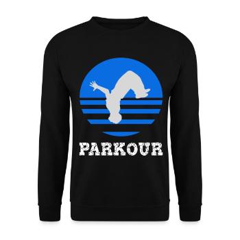 Parkour - Sweat-shirt Unisexe - noir - Devant - Alina (178cm) & Michal (187cm)