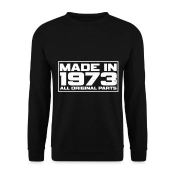 Fabriqué en 1973 Toutes les pièces d’origine - Sweat-shirt Unisexe - noir - Devant - Alina (178cm) & Michal (187cm)