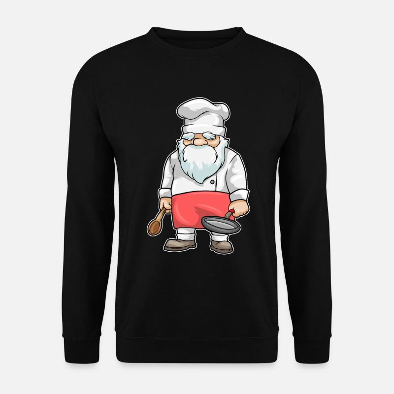 Koch Pfanne Kochen - Unisex Pullover - Schwarz