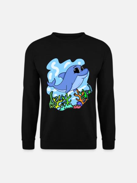 Dolphin - Unisex Sweatshirt - black