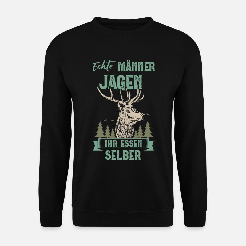Jäger Männer  - Unisex Pullover - Schwarz