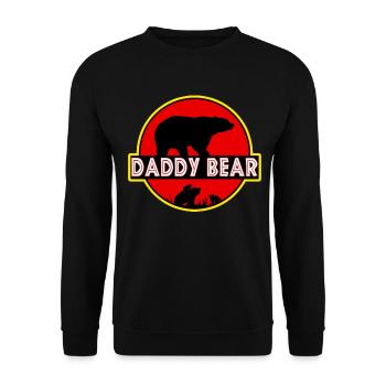 Papa Bär - Unisex Pullover - Schwarz - Vorne - Alina (178cm) & Michal (187cm)